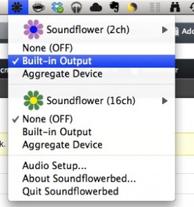 Soundflowerbed
Output